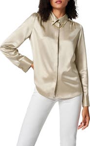 Lilysilk LILYSILK Women's Silk Blouse With Metal Chain