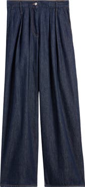 Dries Van Noten Pamplona Pleated Denim Pants