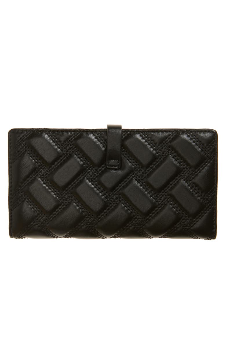 Quilted Leather Bifold Wallet, Alternate, color, BLACK