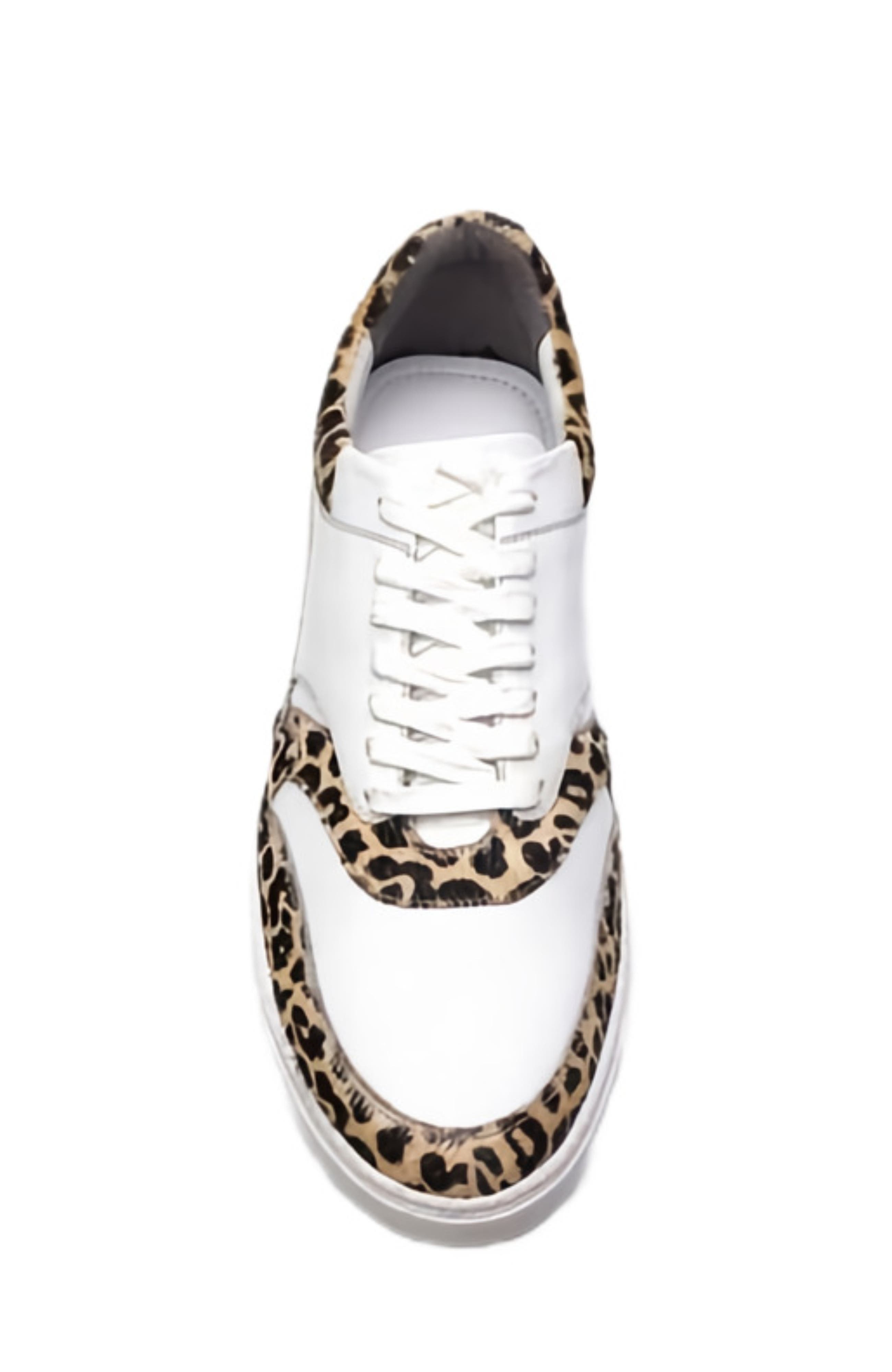 Lennox Sneaker, Alternate, color, White Leopard