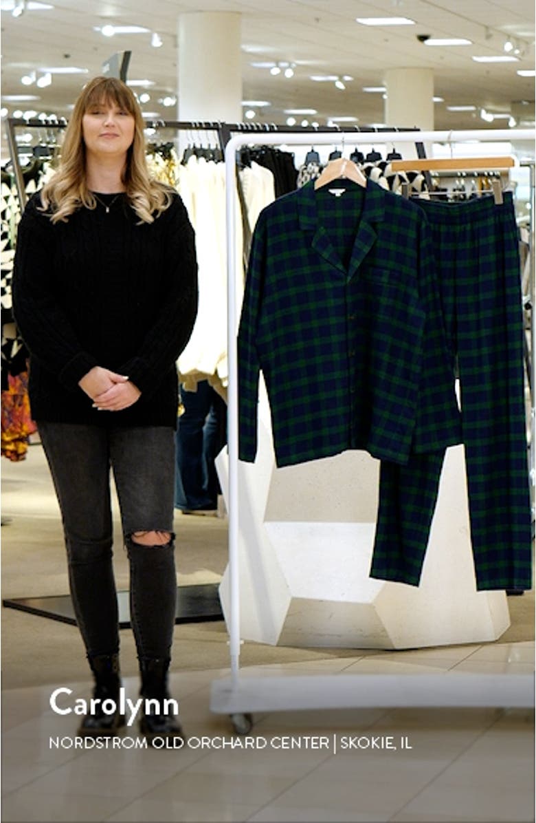 Plaid Cotton Flannel Pajamas, sales video thumbnail