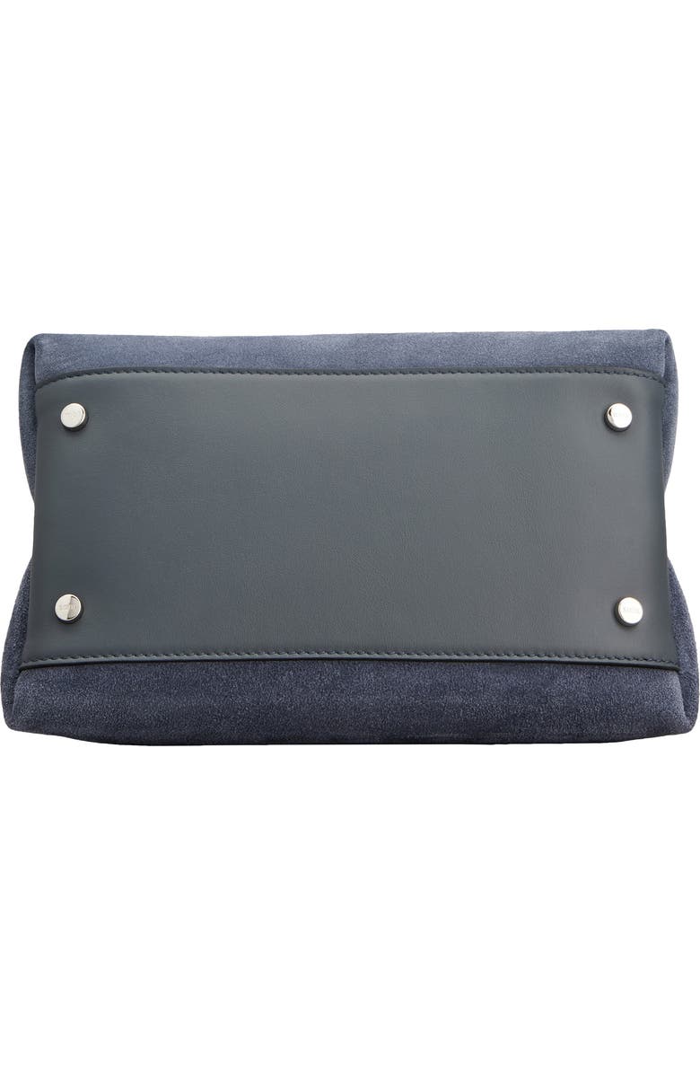 Tod's Micro Top Handle Shopper, Alternate, color, Indaco/ Ombra