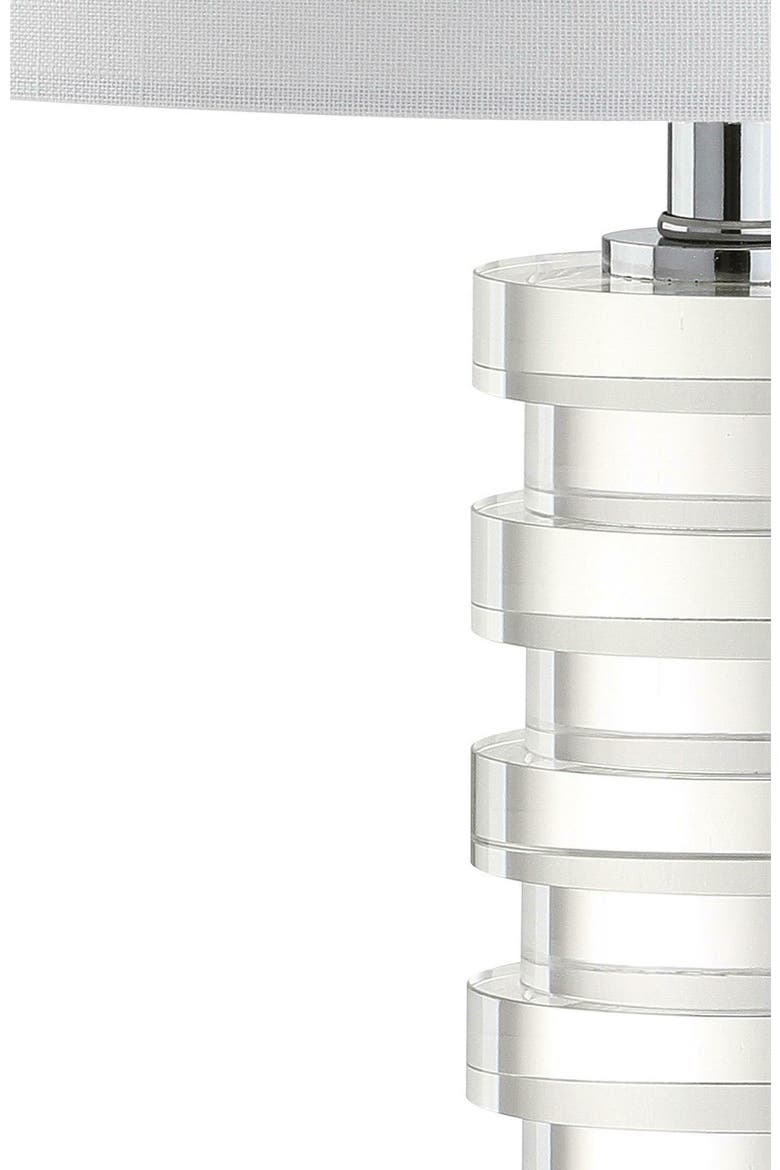 Sasha 25" Crystal LED Table Lamp, Clear, Alternate, color, Clear