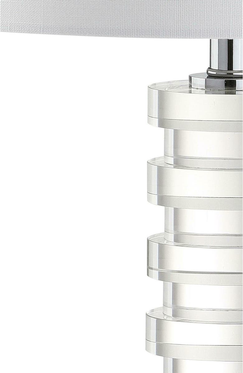 JONATHAN Y Sasha 25" Crystal LED Table Lamp, Clear, Alternate, color, Clear