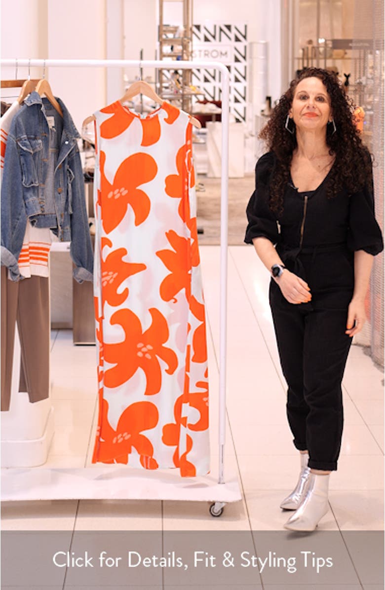 Migot Villinarsissi Sleeveless Cupro Shift Dress, sales video thumbnail