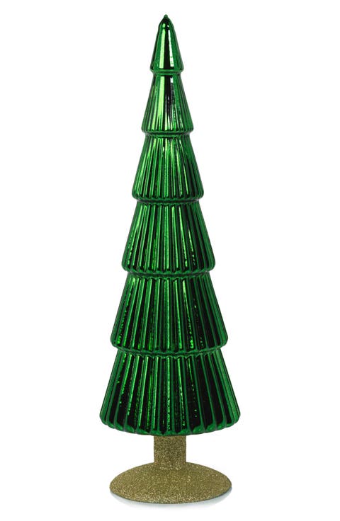 Set of 2 Dembe Glass Tree Figurines