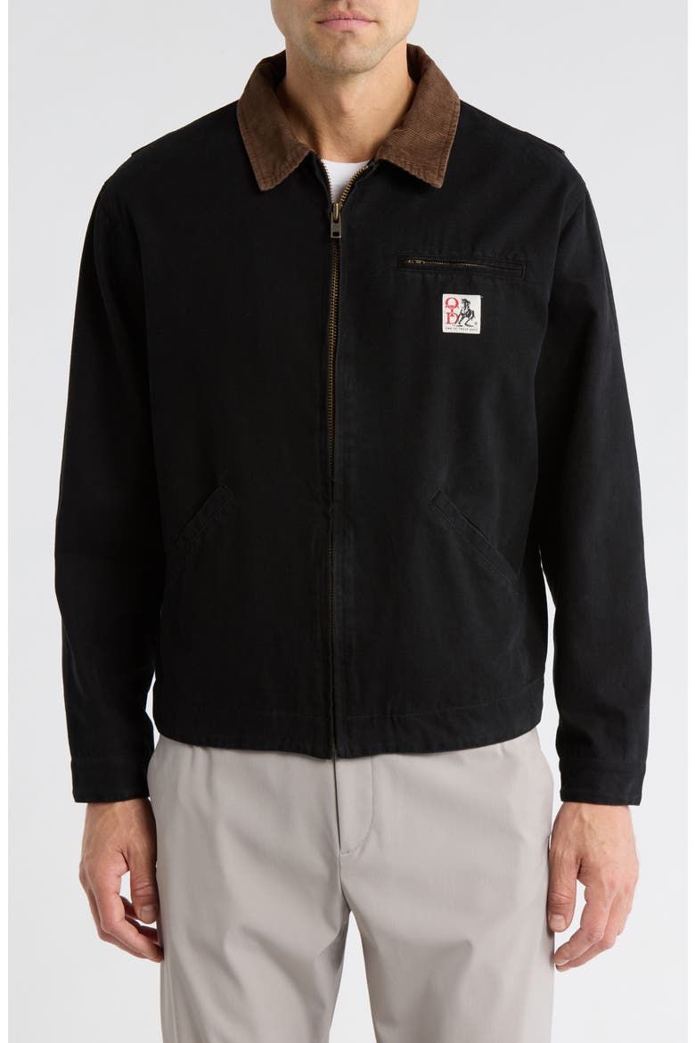 Prairie Cotton Canvas Jacket, Alternate, color, WASHED BLACK