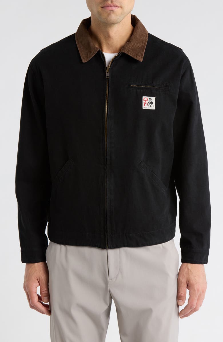 ONE OF THESE DAYS Prairie Cotton Canvas Jacket, Alternate, color, Washed Black