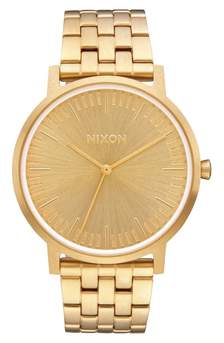 Nixon The Porter Bracelet Watch, 40mm, Main, color,