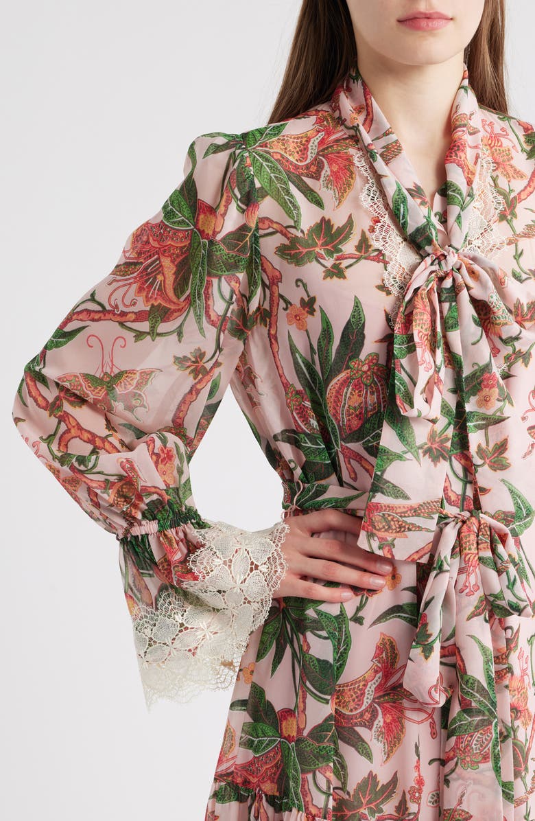 KOBI HALPERIN Payne Long Sleeve Maxi Dress, Alternate, color, Peony Multi