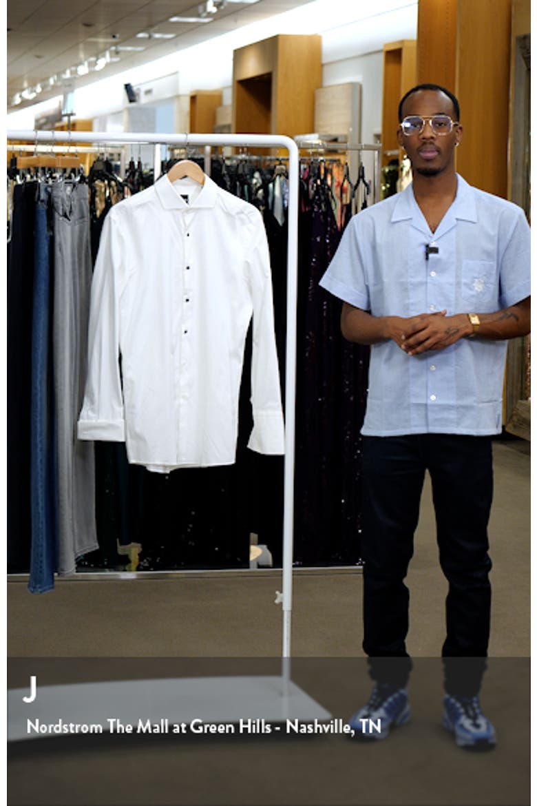 Hank Slim Fit Tuxedo Shirt video