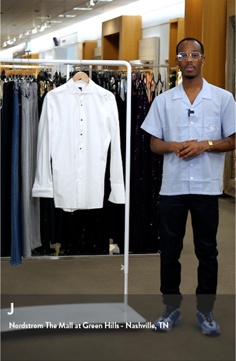 Hank Slim Fit Tuxedo Shirt, sales video thumbnail