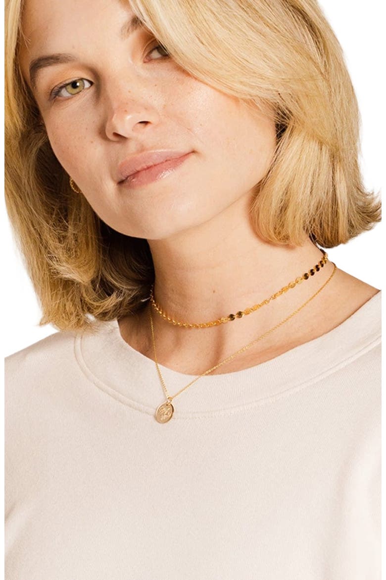 August Birth Flower Necklace, Alternate, color, Silver
