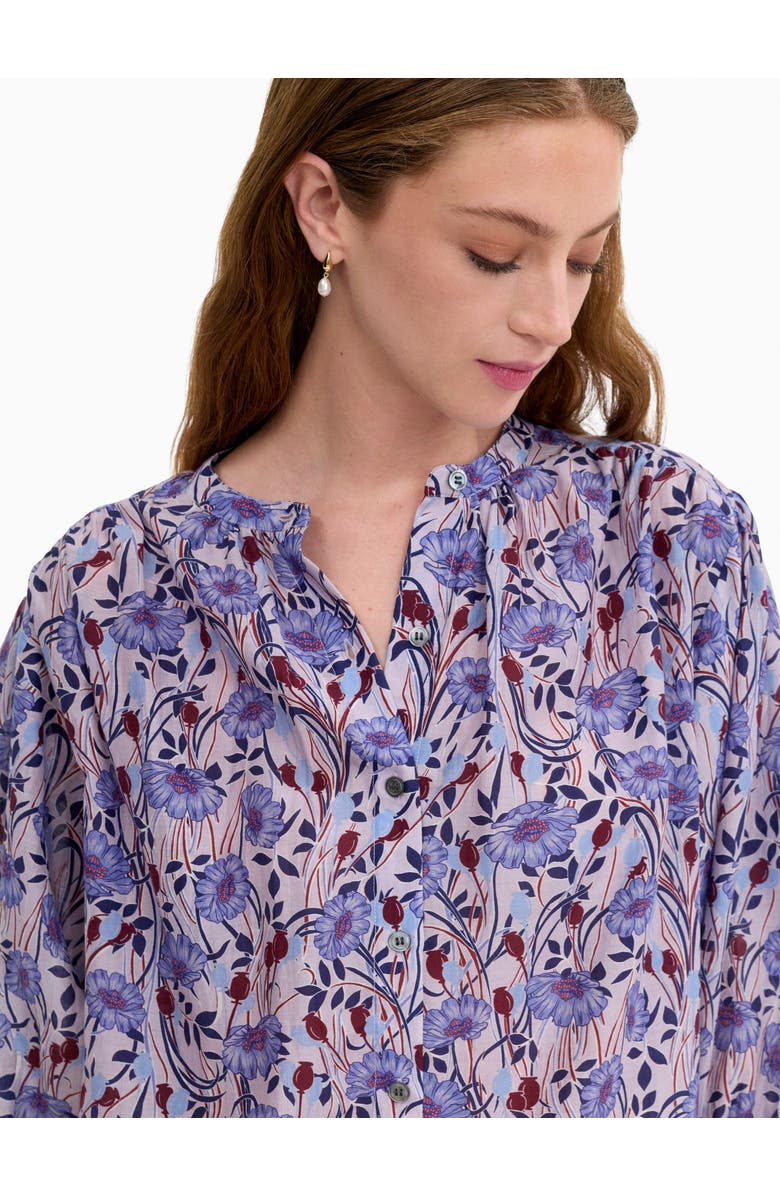 Rebecca Taylor Daphne Blouse, Alternate, color, Iris Multi
