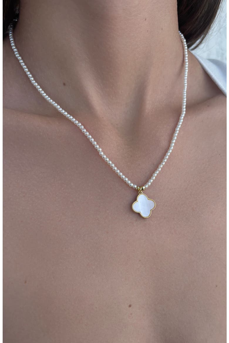 Set of 3 Assorted Clover Pendant Necklaces, Alternate, color, GOLD/ SILVER