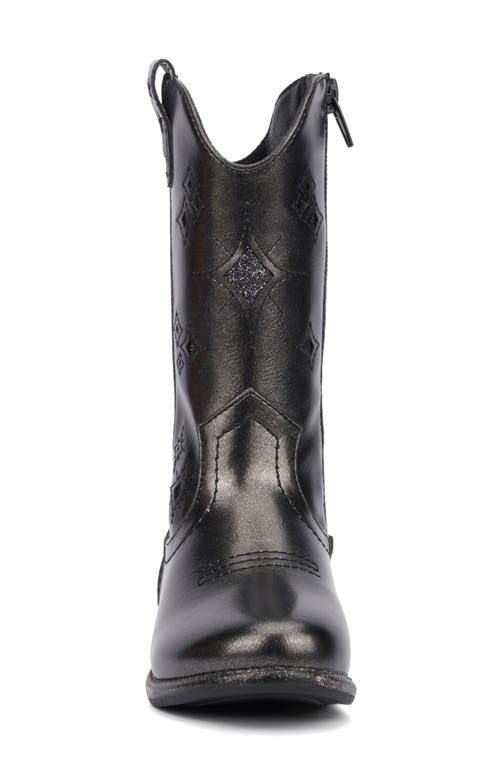 Olivia Miller Kids' Cowboy Western Boot In Black