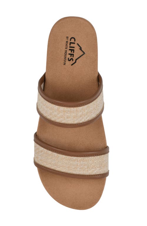 Cliffs By White Mountain Tropical Slide Sandal In Brown Smooth