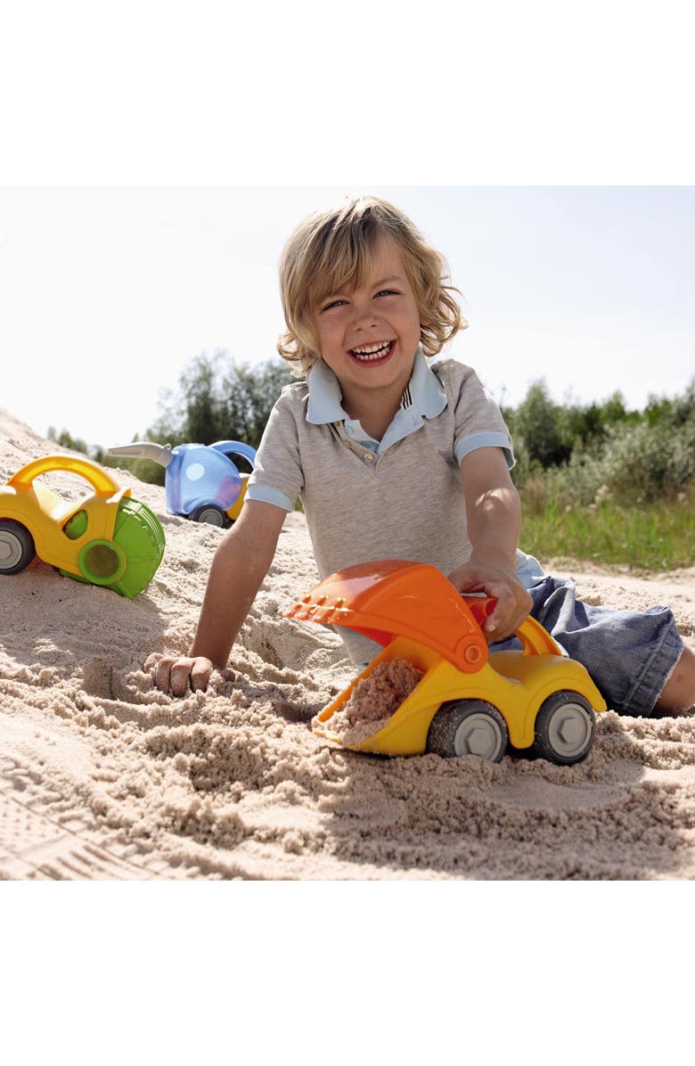 HABA Sand Play Shovel Excavator, Ultimate Beach Toys for Toddlers Age 18 Months+ Toy Trucks, Construction Toys & Sand Box Toys, Alternate, color, Orange Multi