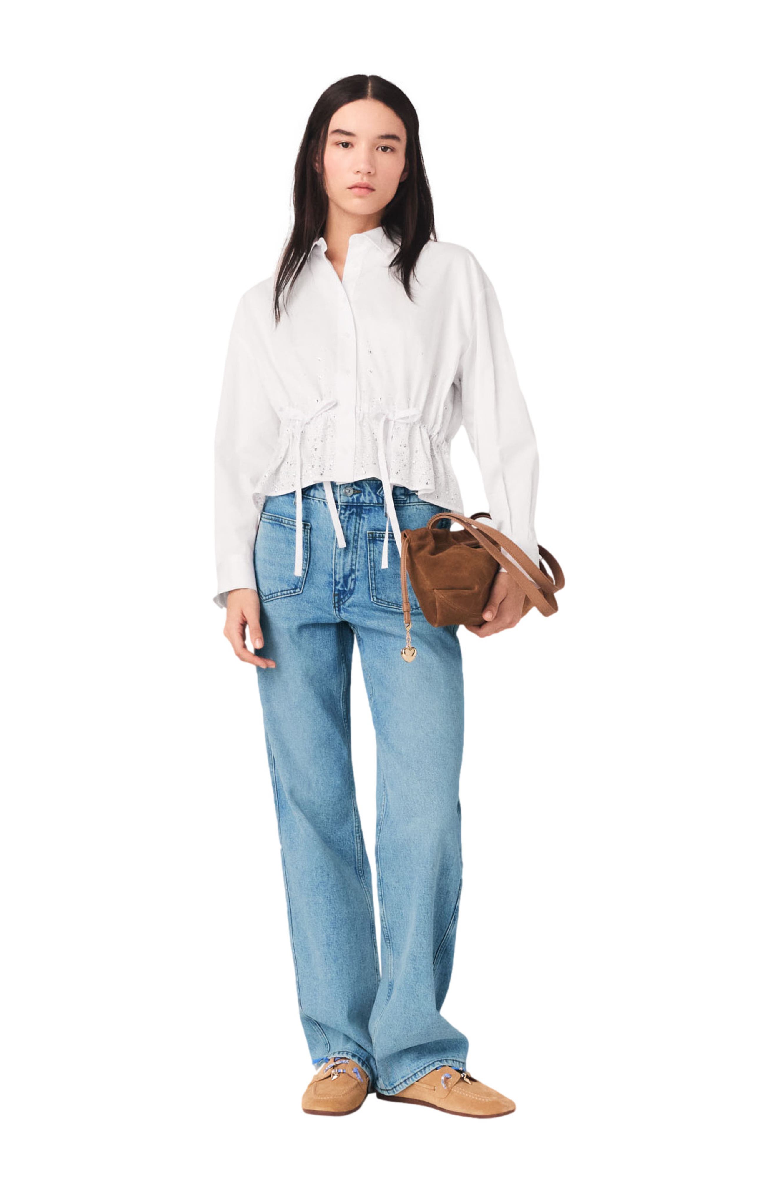 Straight jeans with chains - image 2