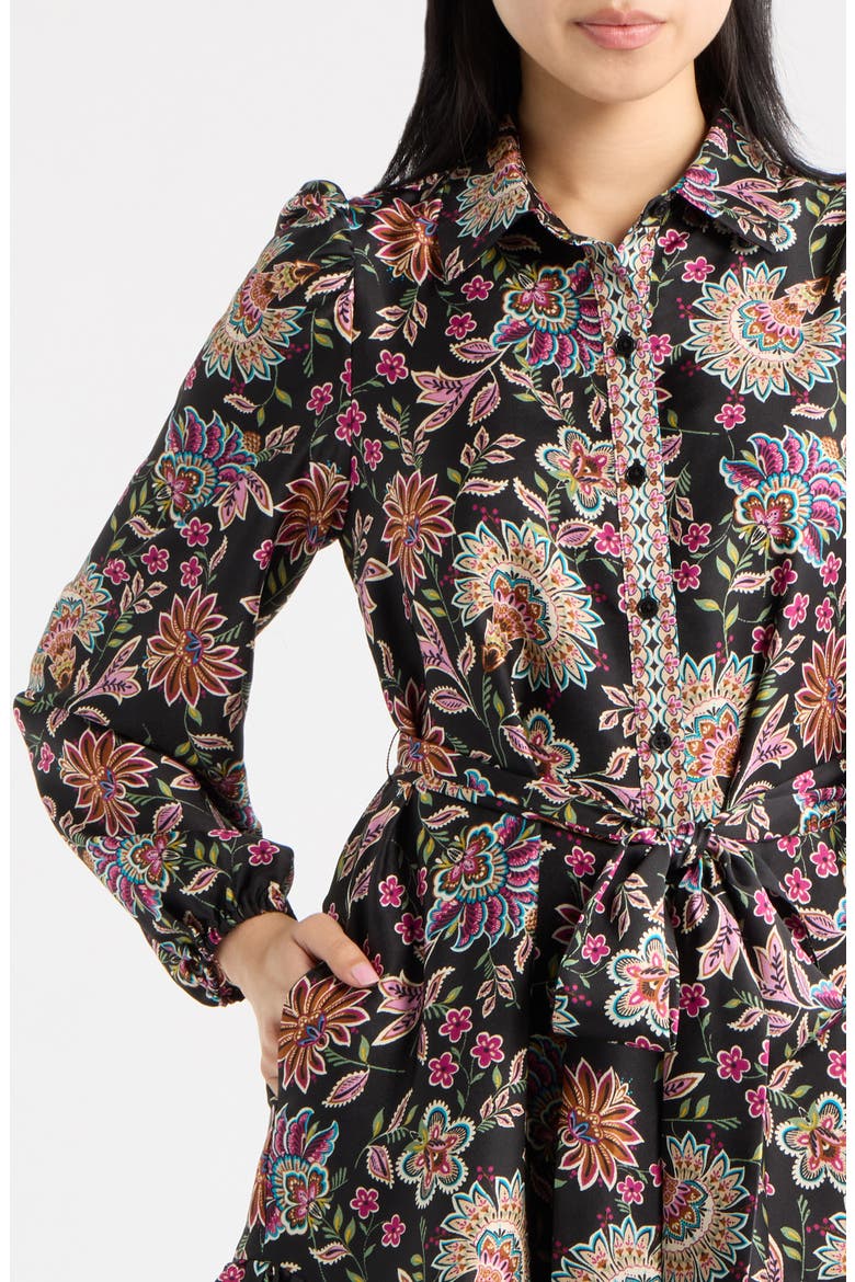 Tiered Shirtdress, Alternate, color, ANNE BLACK MULTI