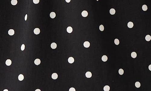 Kasper Polka Dot Knot Front Sleeveless Jersey Top In Black