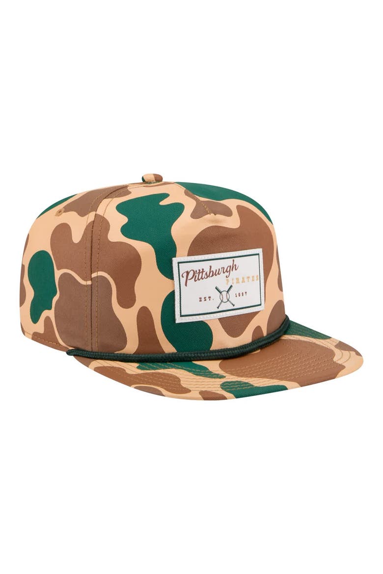 Men's New Era  Camo Pittsburgh Pirates Duck 19TWENTY Adjustable Hat, Alternate, color, Camo