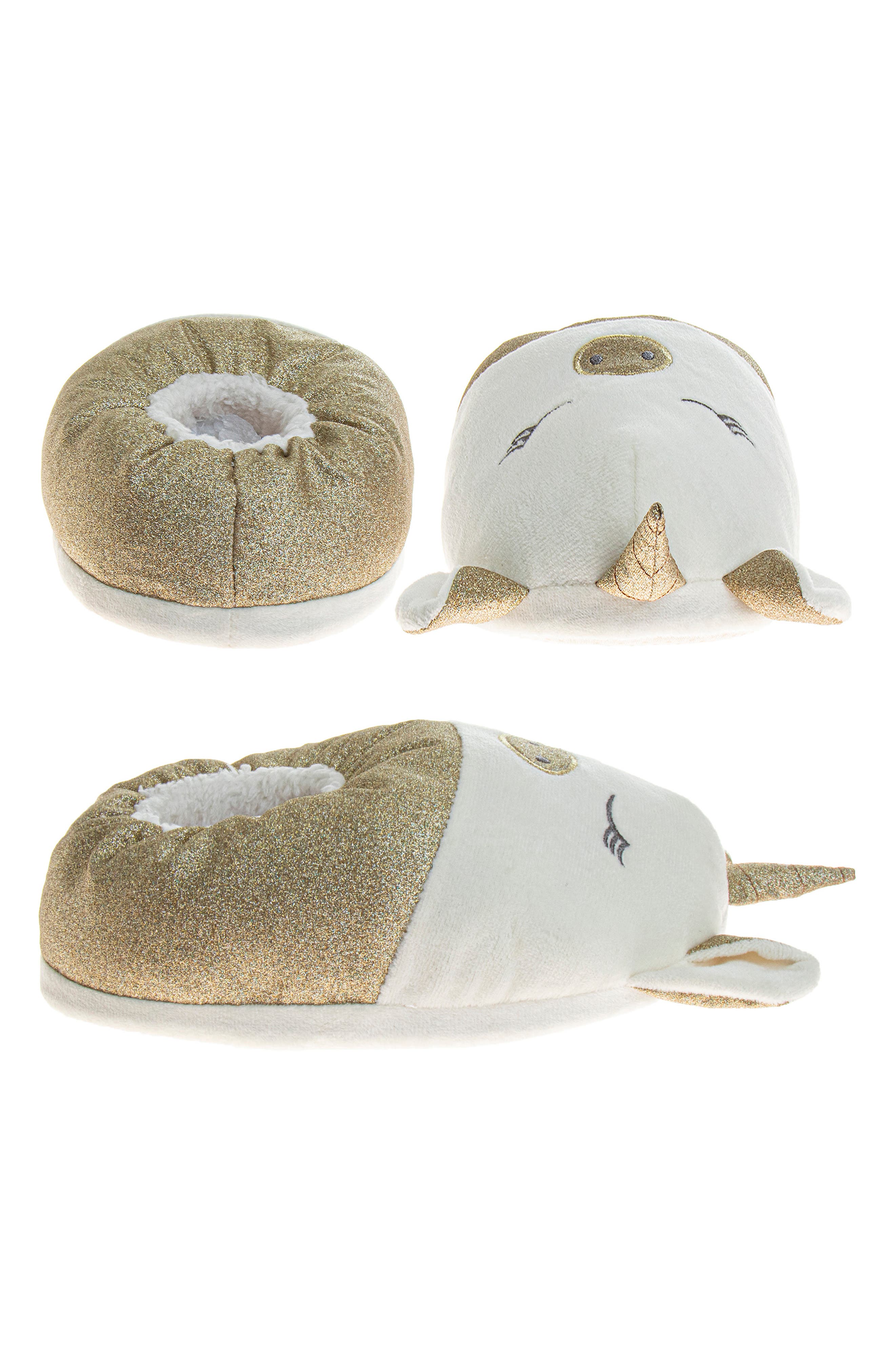 JOSMO Kids' Unicorn Slipper, Alternate, color, Beige Gold