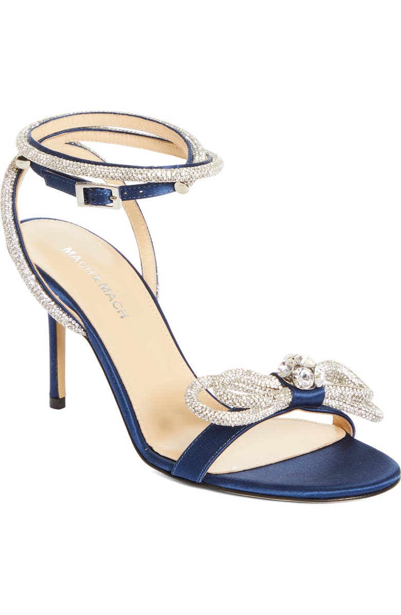 Mach & Mach Double Crystal Bow Sandal, Main, color,