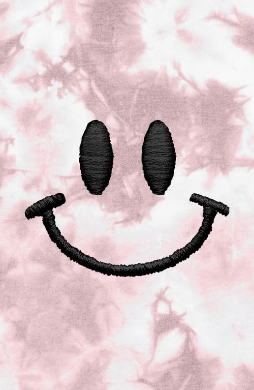 DALIX DALIX SMILE FACE TIE DYE CREWNECK SWEATSHIRT 