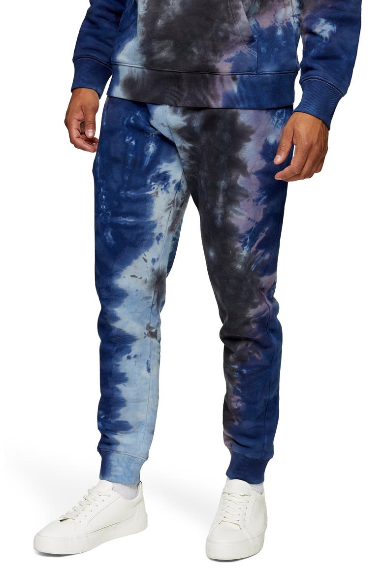 Tie Dye Joggers, Main, color, BLACK/ BLUE MULTI