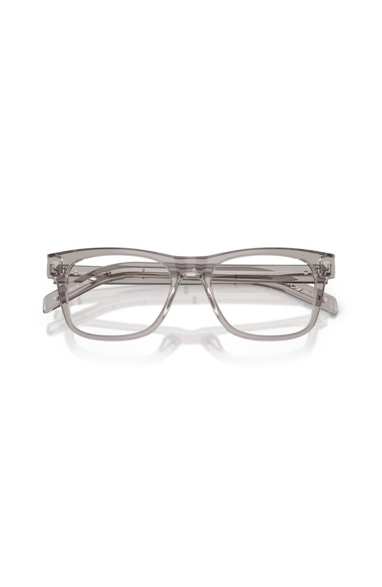Prada 54mm Rectangle optical glasses, Alternate, color, Grey