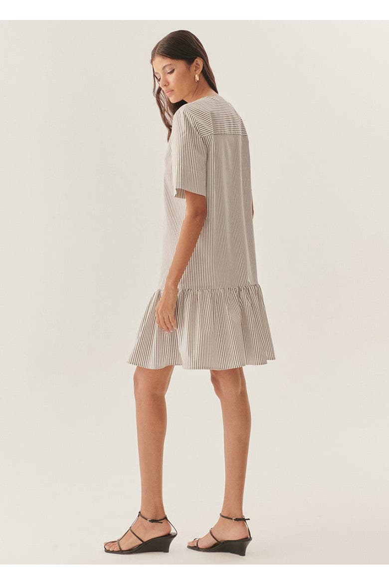 Jane Mini Dress, Alternate, color, BLACK-WHITE