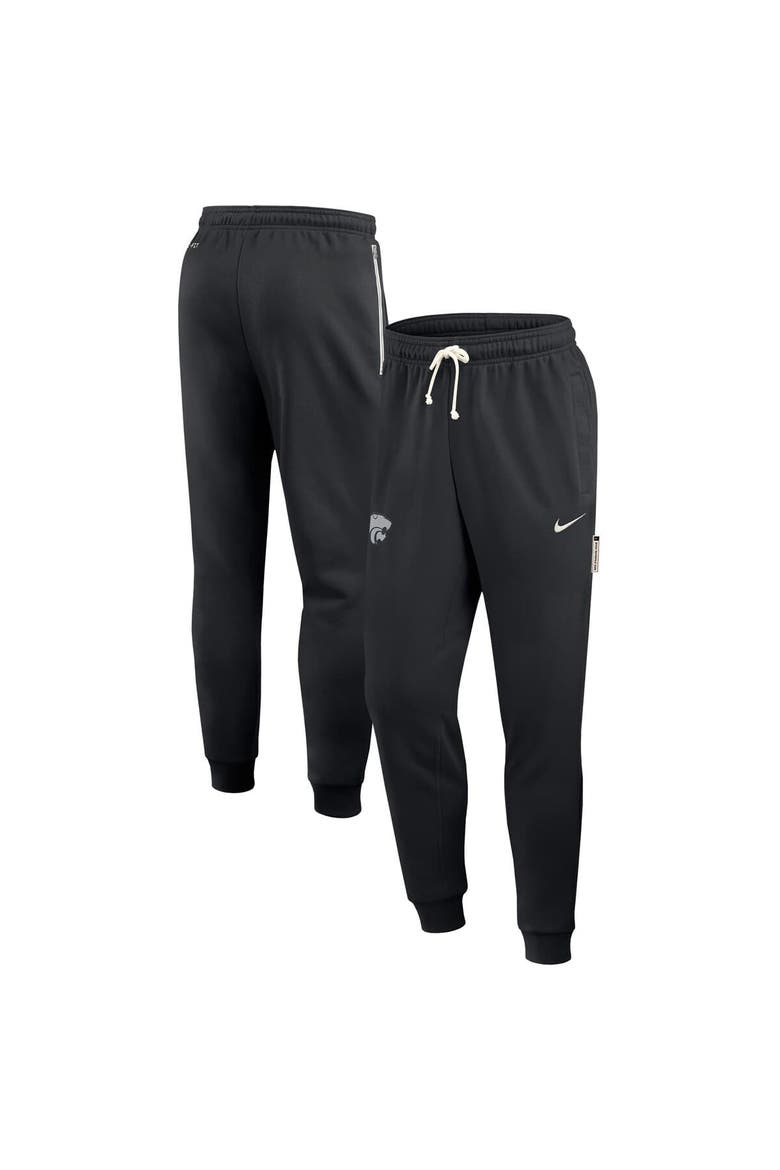 Men's Nike Black Kansas State Wildcats 2025 Sideline Performance Taper Pants, Main, color, Black