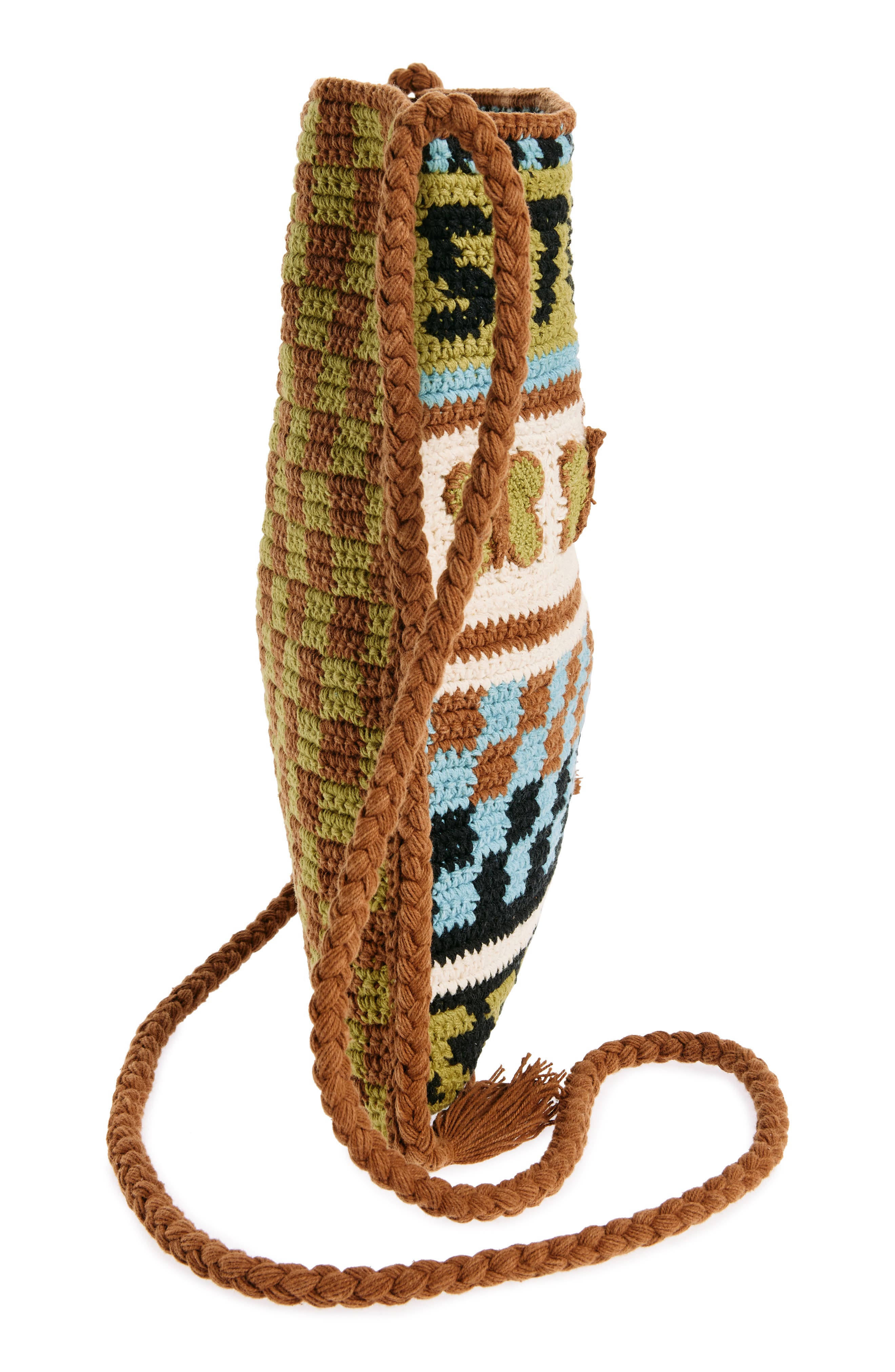 Story mfg. Stash Organic Cotton Crochet Crossbody Bag, Alternate, color, 