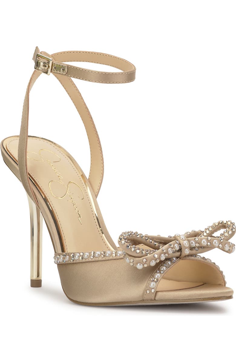 Jessica Simpson Nolira Bow Sandal, Main, color, Champagne