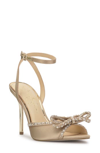 Jessica Simpson Nolira Bow Sandal In Gold
