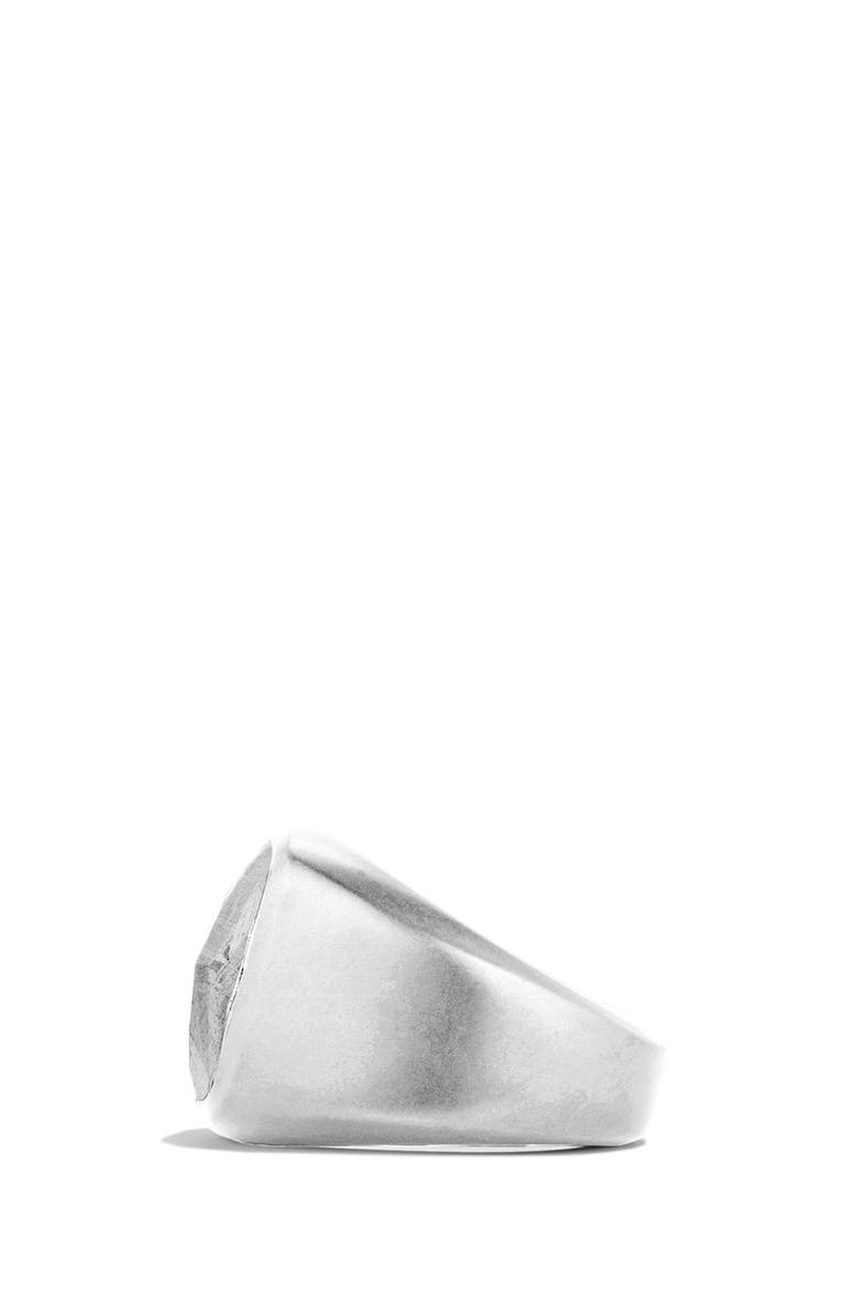 David Yurman Signet Ring with Meteorite, Alternate, color,