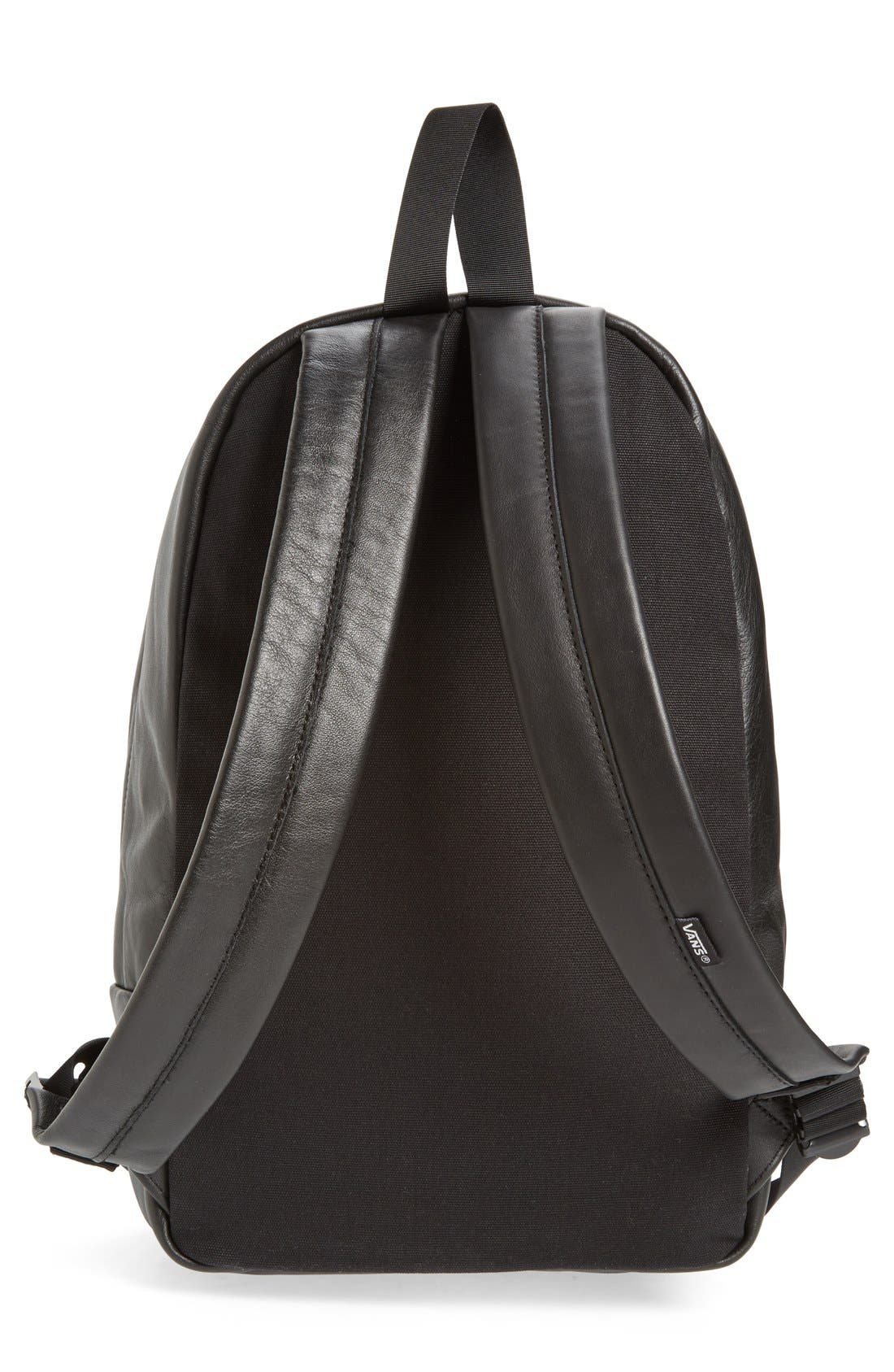 Vans 'Calico Plus' Leather Backpack, Alternate, color, 