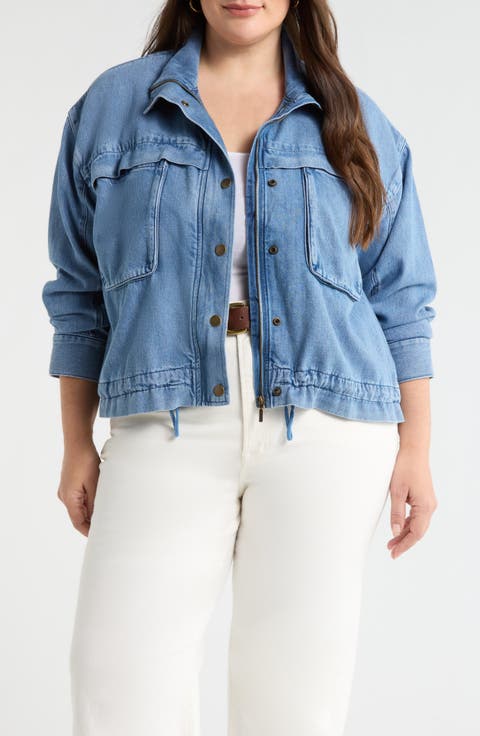 Denim Utility Jacket (Plus)