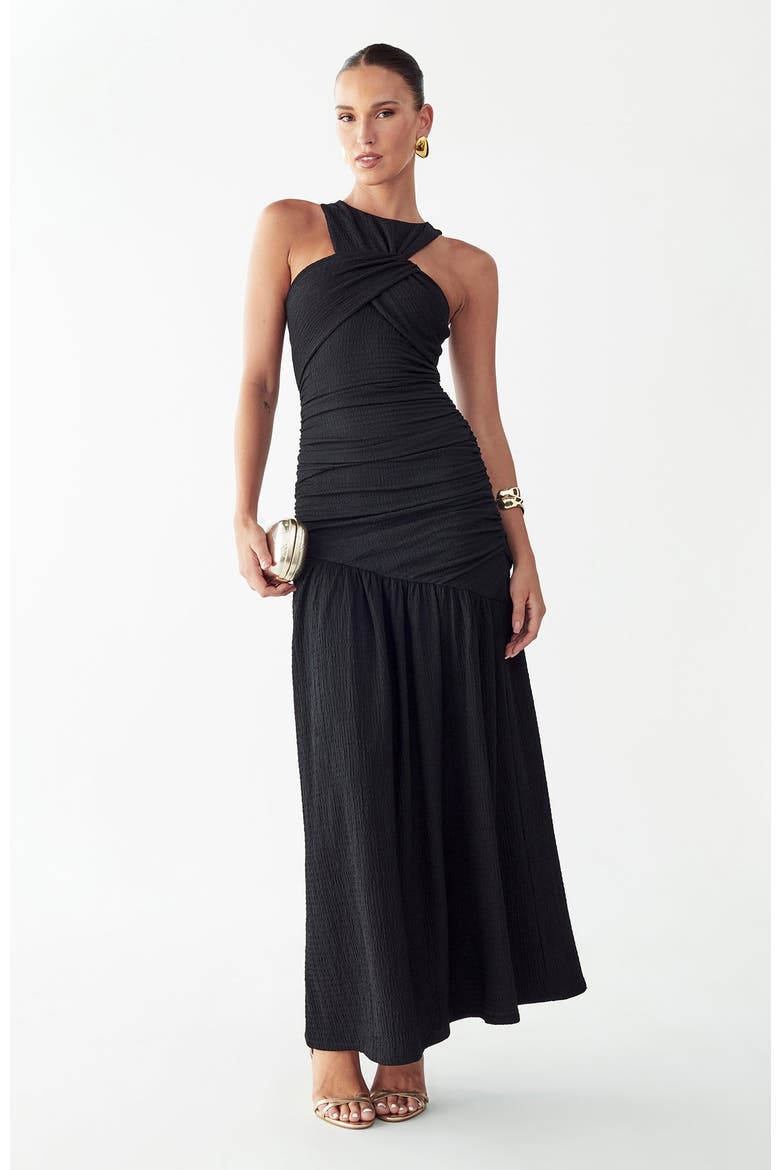 Kyle Midi Dress, Main, color, Black