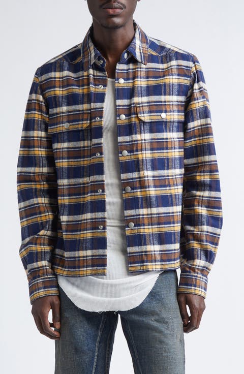 Plaid Crop Overshirt