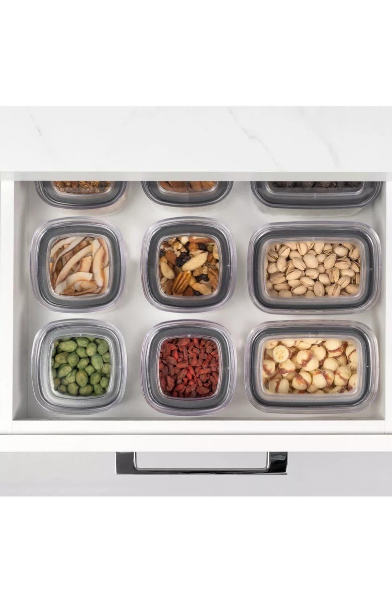 OU Clear Tiered Countertop Spice Organizer 13-Piece Set, Alternate, color, Clear