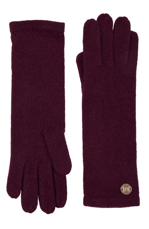 Cashmere Jersey Knit Gloves