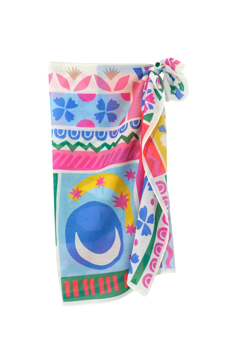 Echo Solstice Collage Sarong, Main, color, Multi