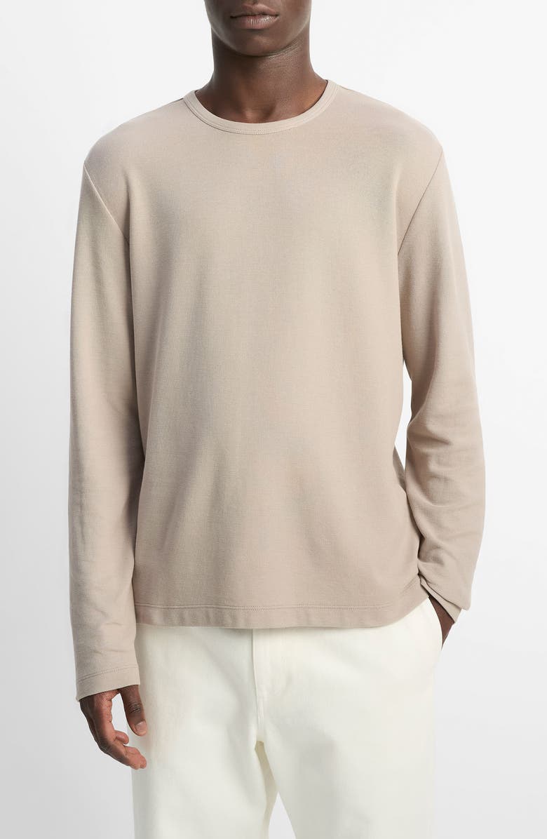 Pima Cotton Piqué Long Sleeve T-Shirt