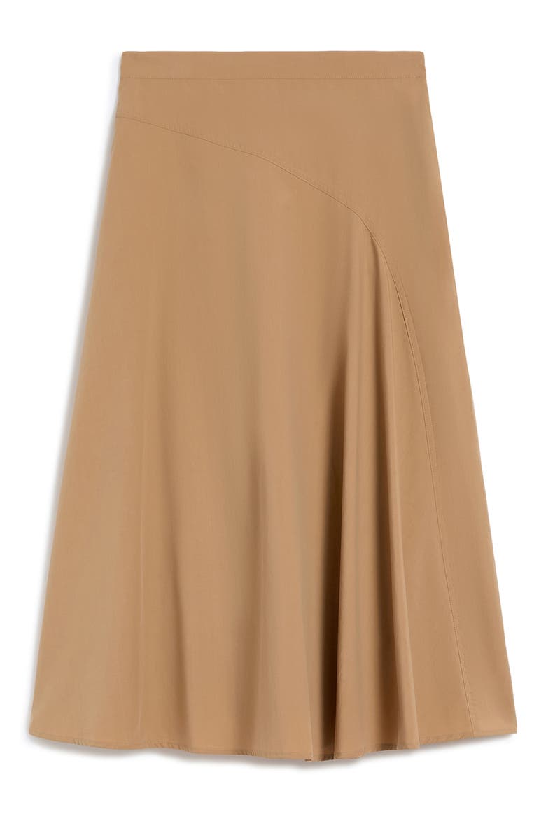 Zaterra Bias Cut Cotton Skirt, Alternate, color, TOBACCO
