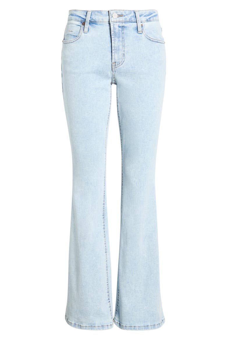 Eiffel Flare Jeans, Alternate, color, SNOW