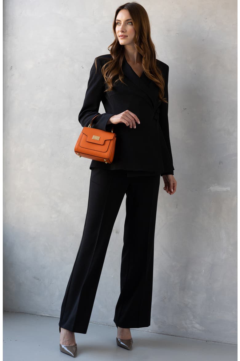 Full Length Maternity Pants, Alternate, color, BLACK