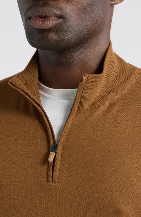 Quarter Zip Wool Sweater