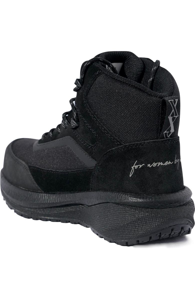 Xena Workwear Luna Composite Toe High Top Safety Boot, Alternate, color, Cosmic Black